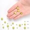 45pcs 8mm Peridot Loose Beads for Jewelry Making, Natural Semi Precious Beads Round Smooth Gemstone Spacer Beads Charms for Necklaces Bracelets